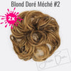 Pack 2 PCS - Postiche Chignon Flou - Blond Doré Méché #2