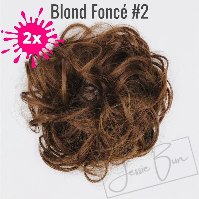 Pack 2 PCS - Postiche Chignon Flou - Blond Foncé #2