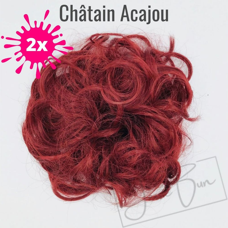 Postiche Chignon Flou - Châtain Acajou