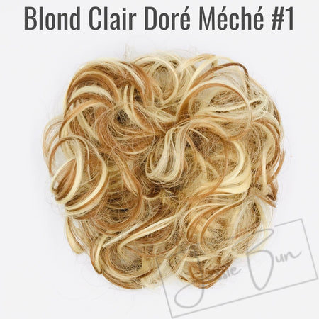 Postiche Chignon Flou - Blond Clair Doré Méché #1
