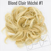 Postiche Chignon Flou - Blond Clair Méché #1