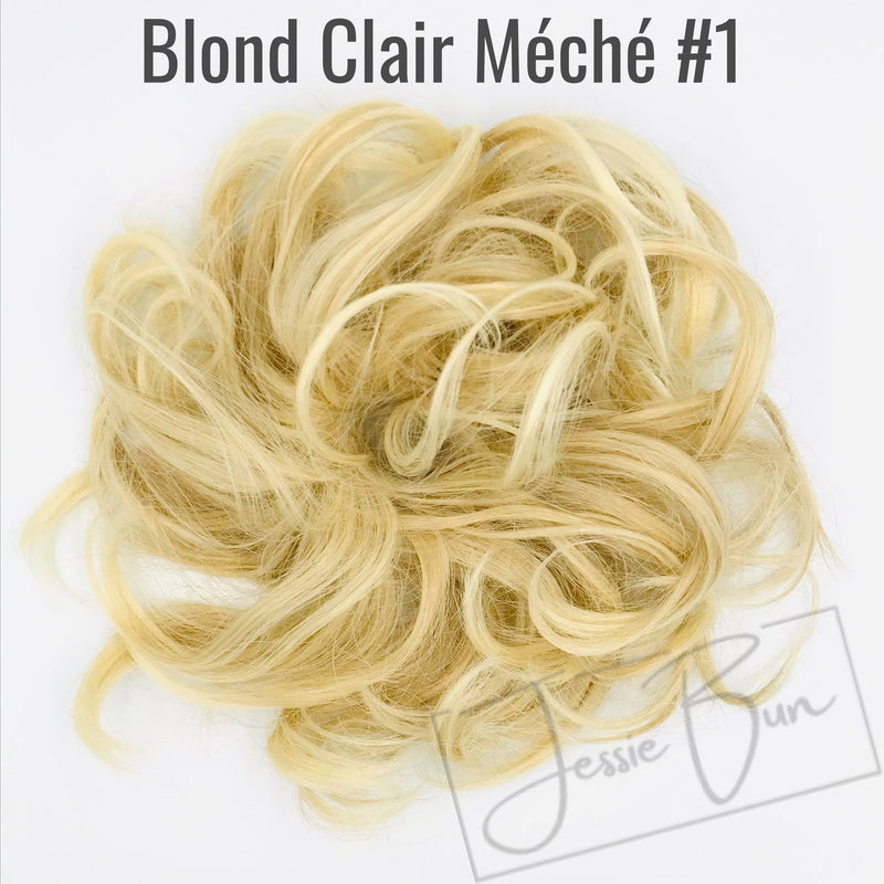 Postiche Chignon Flou - Blond Clair Méché #1