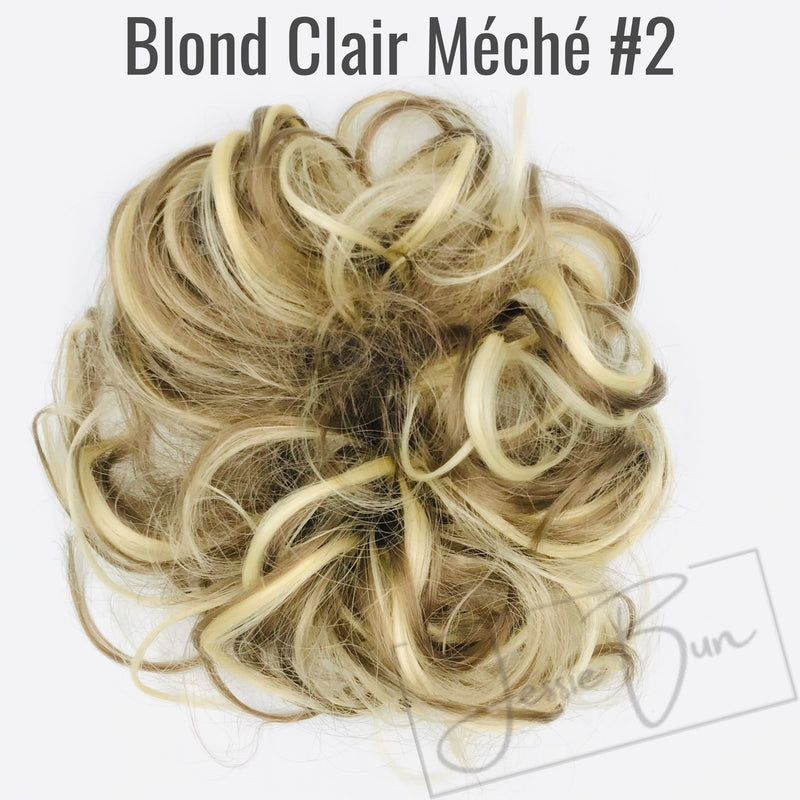 Postiche Chignon Flou - Blond Clair Méché #2