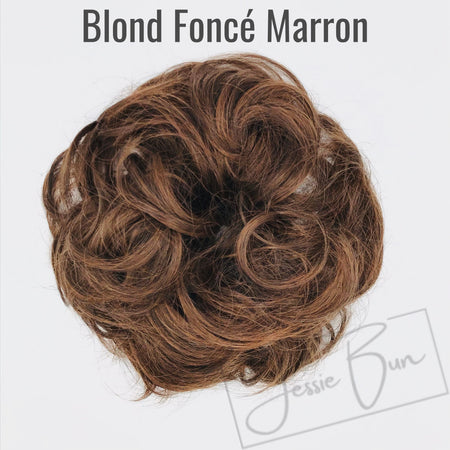 Postiche Chignon Flou - Blond Foncé Marron