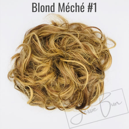 Postiche Chignon Flou - Blond Méché #1