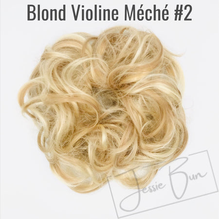 Postiche Chignon Flou - Blond Violine Méché #2