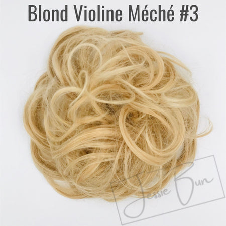 Postiche Chignon Flou - Blond Violine Méché #3